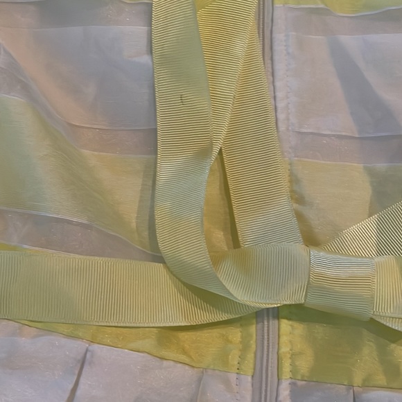 Girls  Yellow and white Dress - Picture 8 of 10